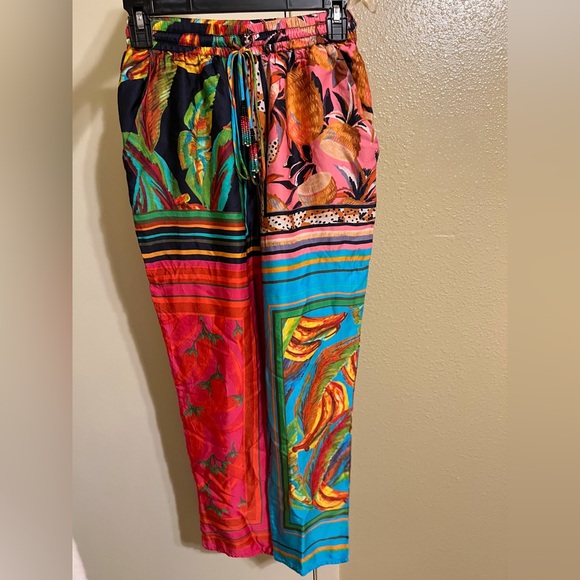 Farm Rio Mixed Print Scarf Pants - Picture 4 of 4